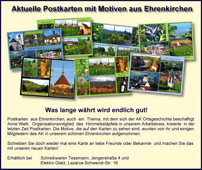 Postkarten Ehrenkirchen