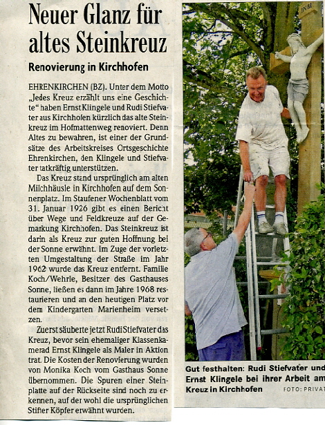BadZ Steinkreuz