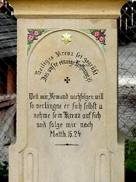Kreuz Hofmattenweg Detail1
