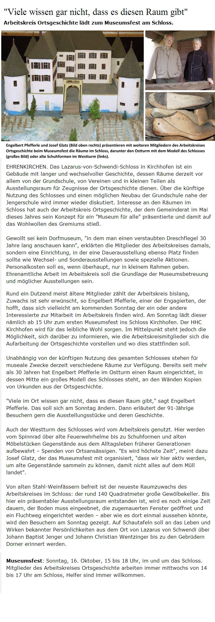 Bz Artikel Viele wissen ...
